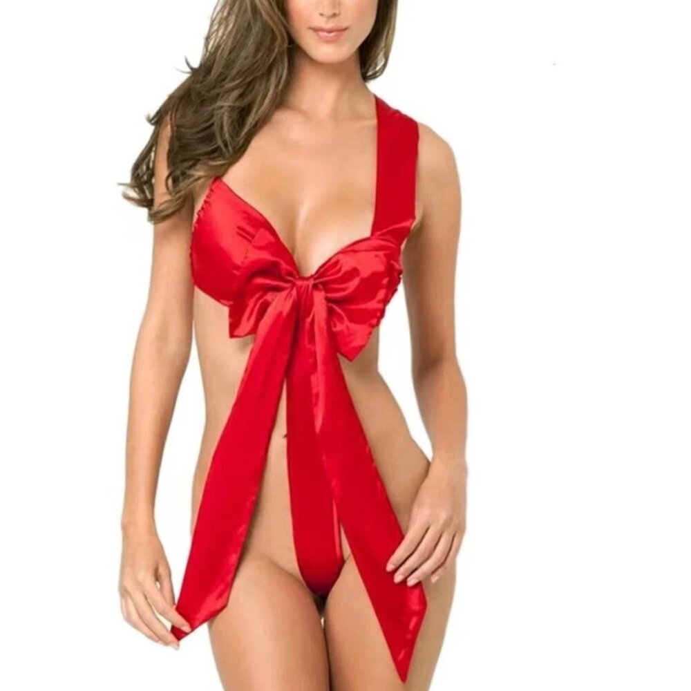 Satin Bow Teddy, Valentine's Day, Christmas His Birthday